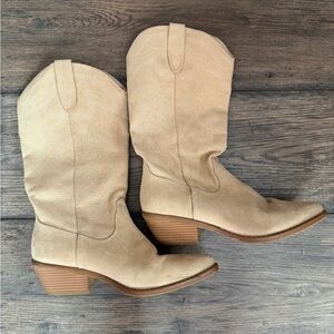 Women's Tan Cowboy Boots